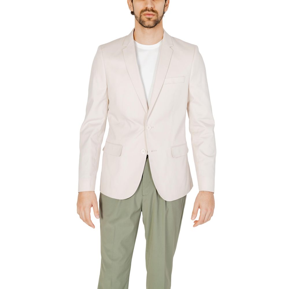 Antony Morato Cream Cotton Blazer
